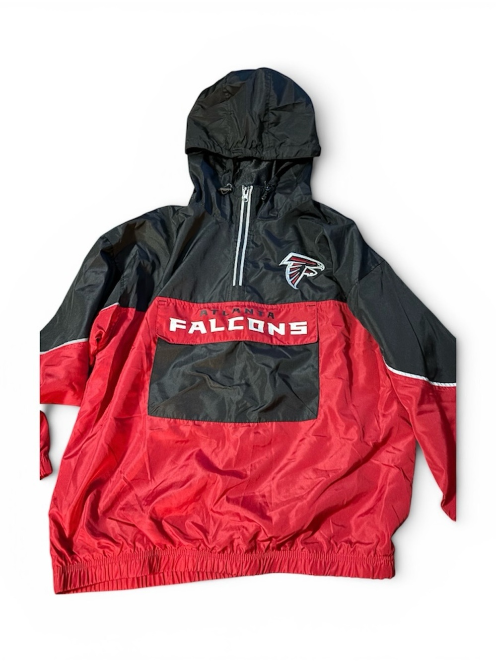 NFL Atlanta Falcons Black and Red Windbreaker Jacket